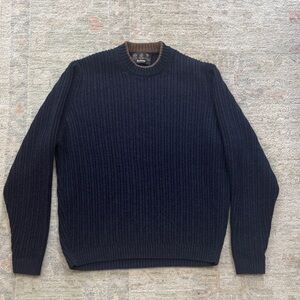 Barbour Men's Navy Crewneck Sweater